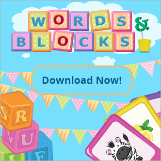 Words and Blocks - spelling and matching game for iPad